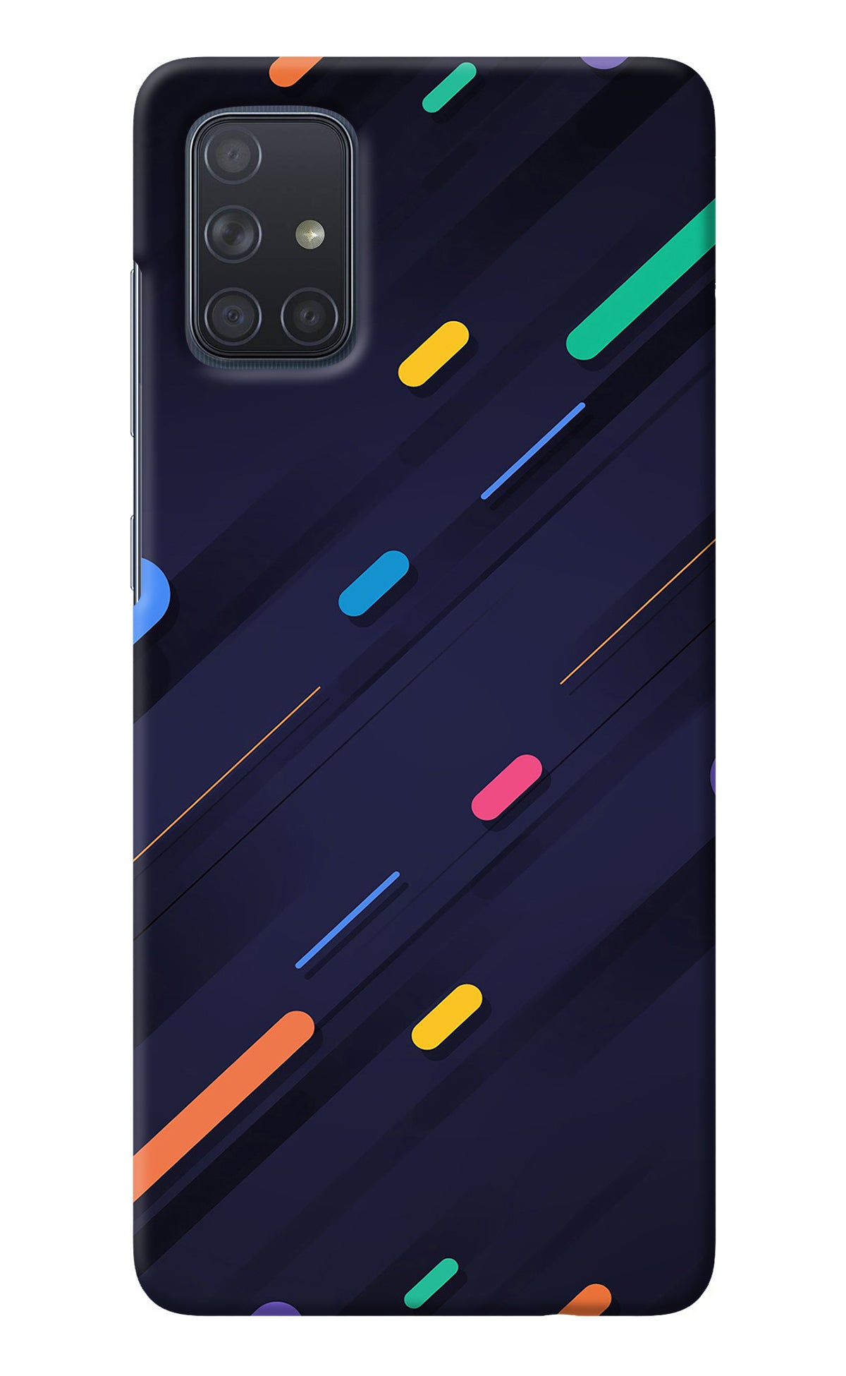 Abstract Design Samsung A71 Back Cover