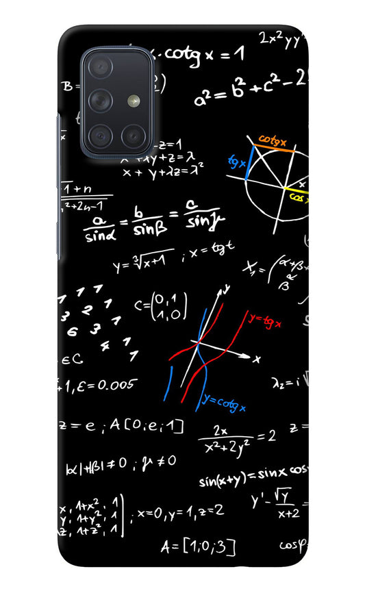 Mathematics Formula Samsung A71 Back Cover