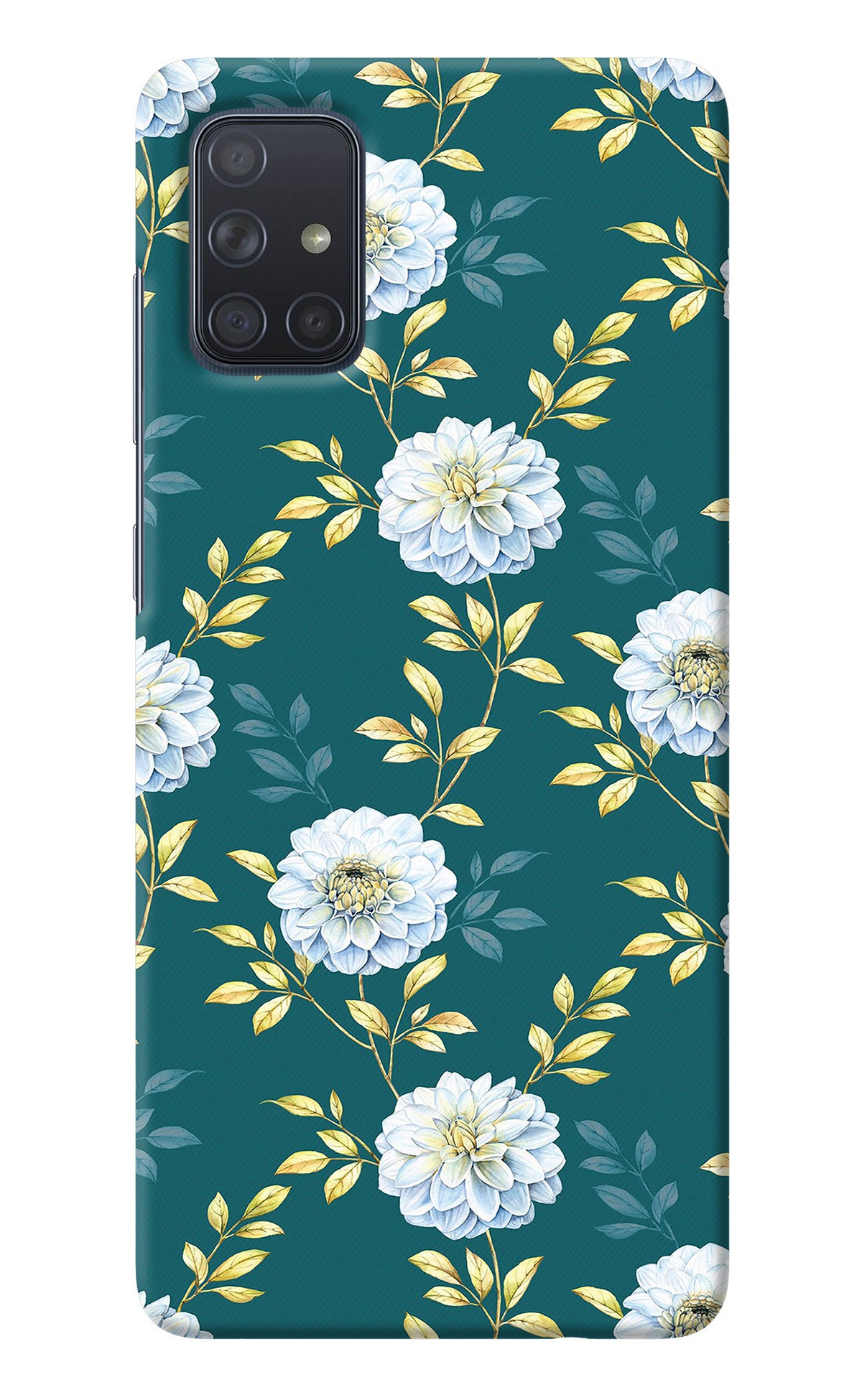 Flowers Samsung A71 Back Cover