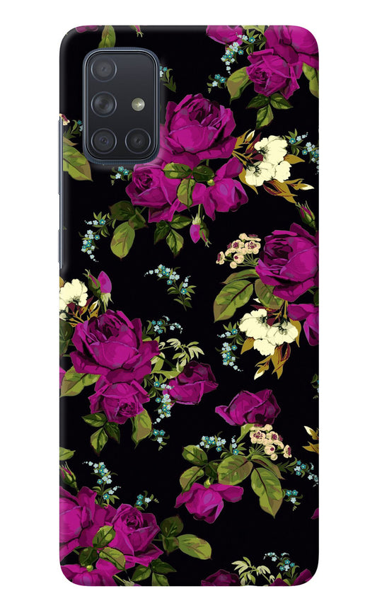 Flowers Samsung A71 Back Cover