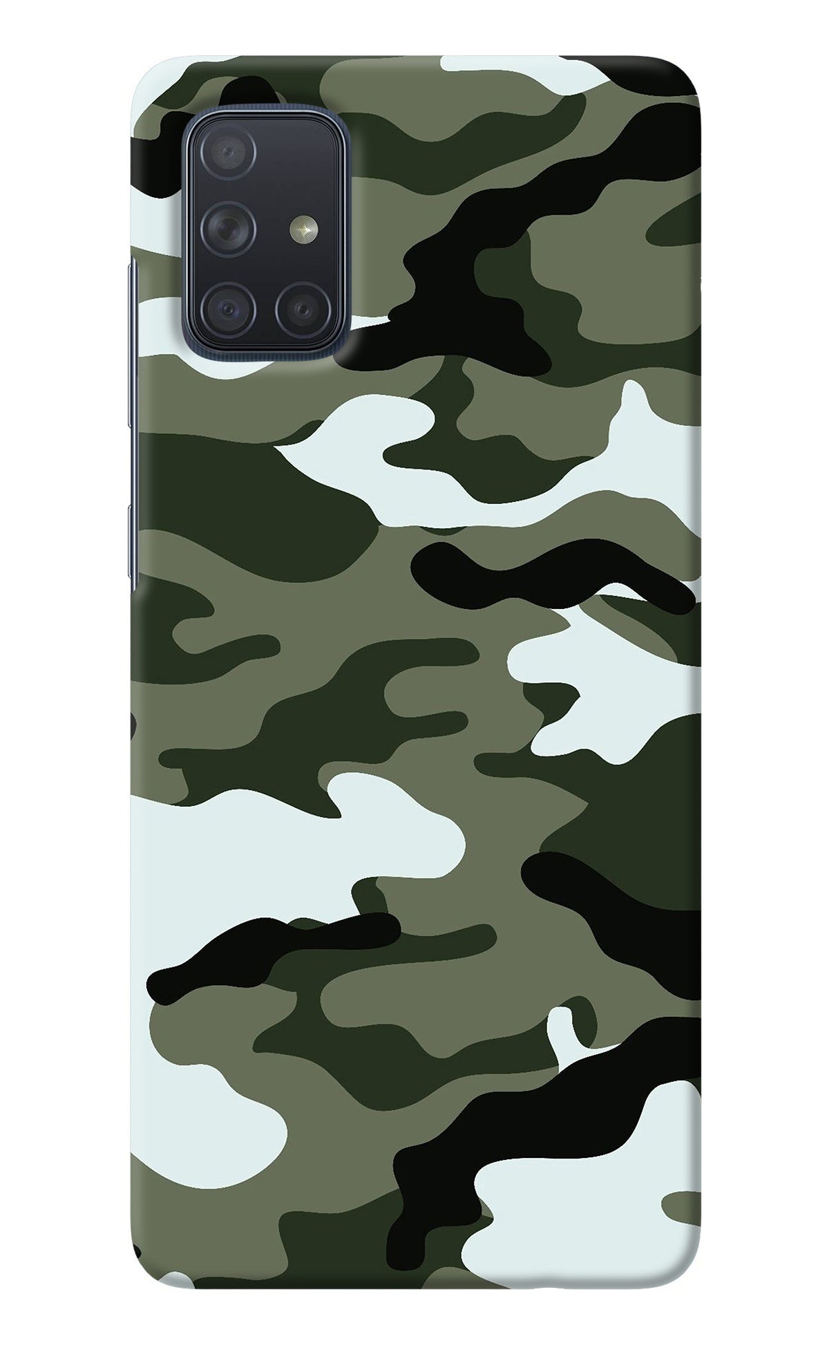 Camouflage Samsung A71 Back Cover