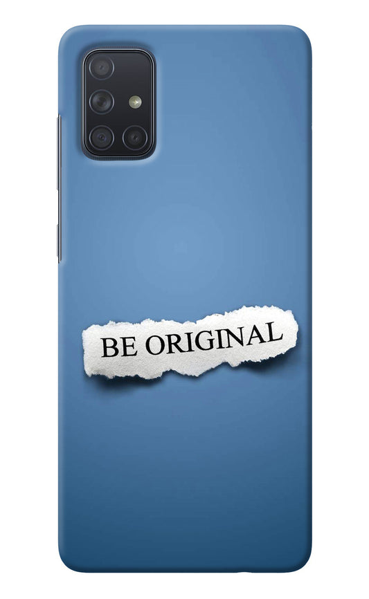 Be Original Samsung A71 Back Cover