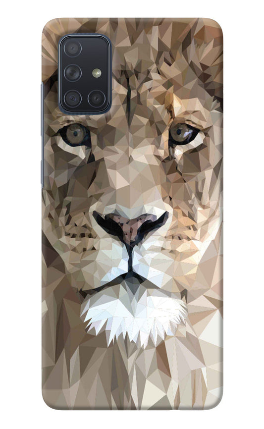 Lion Art Samsung A71 Back Cover