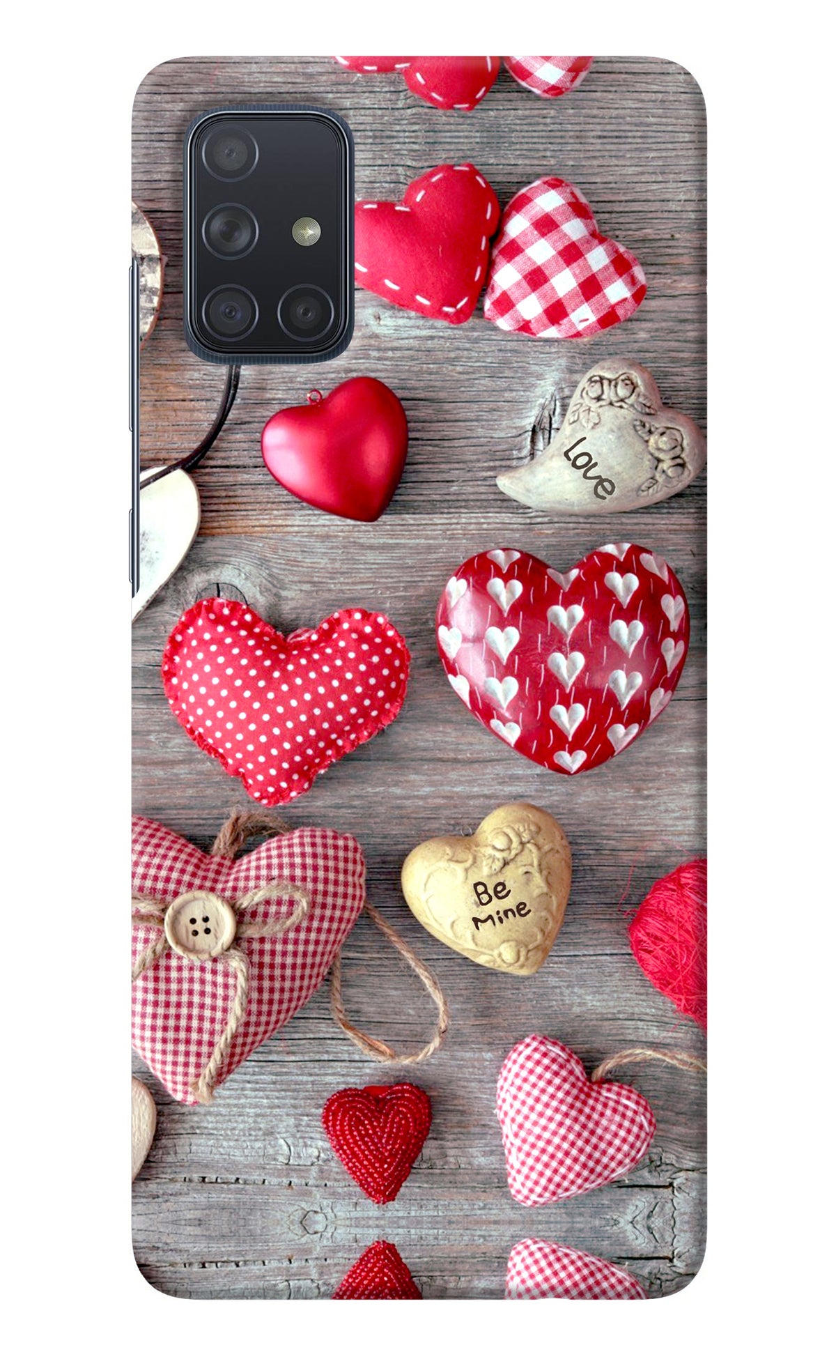 Love Wallpaper Samsung A71 Back Cover