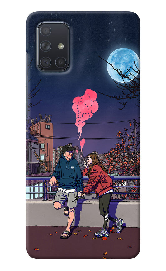 Chilling Couple Samsung A71 Back Cover