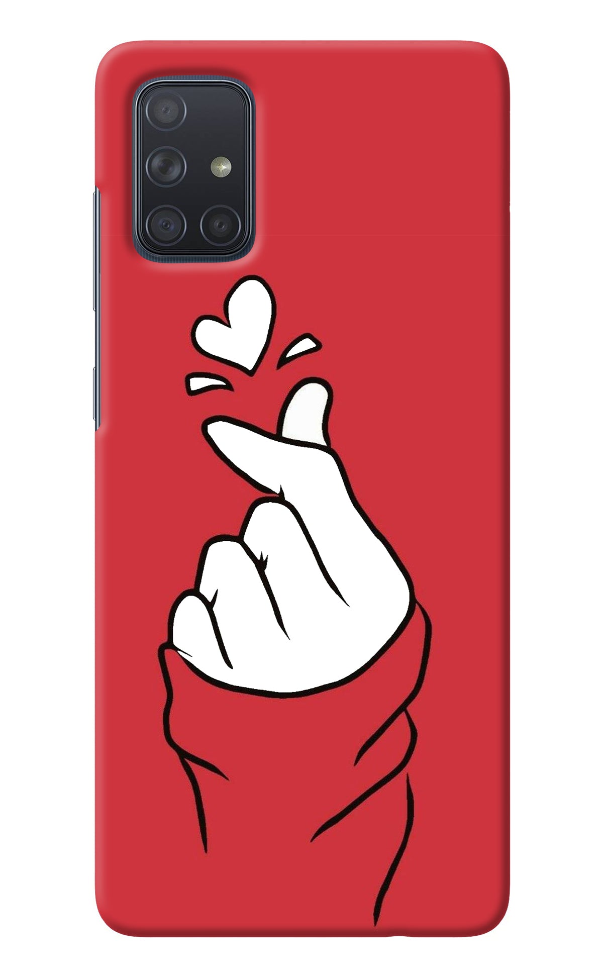 Korean Love Sign Samsung A71 Back Cover