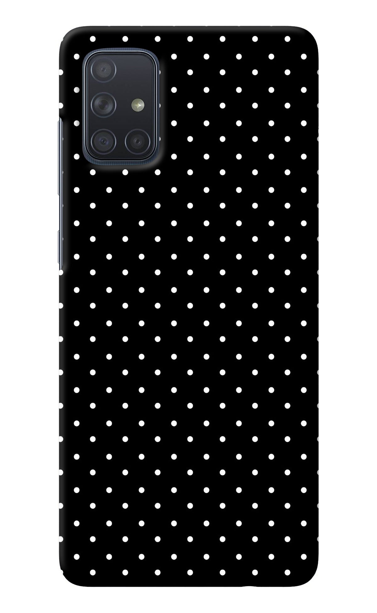 White Dots Samsung A71 Back Cover