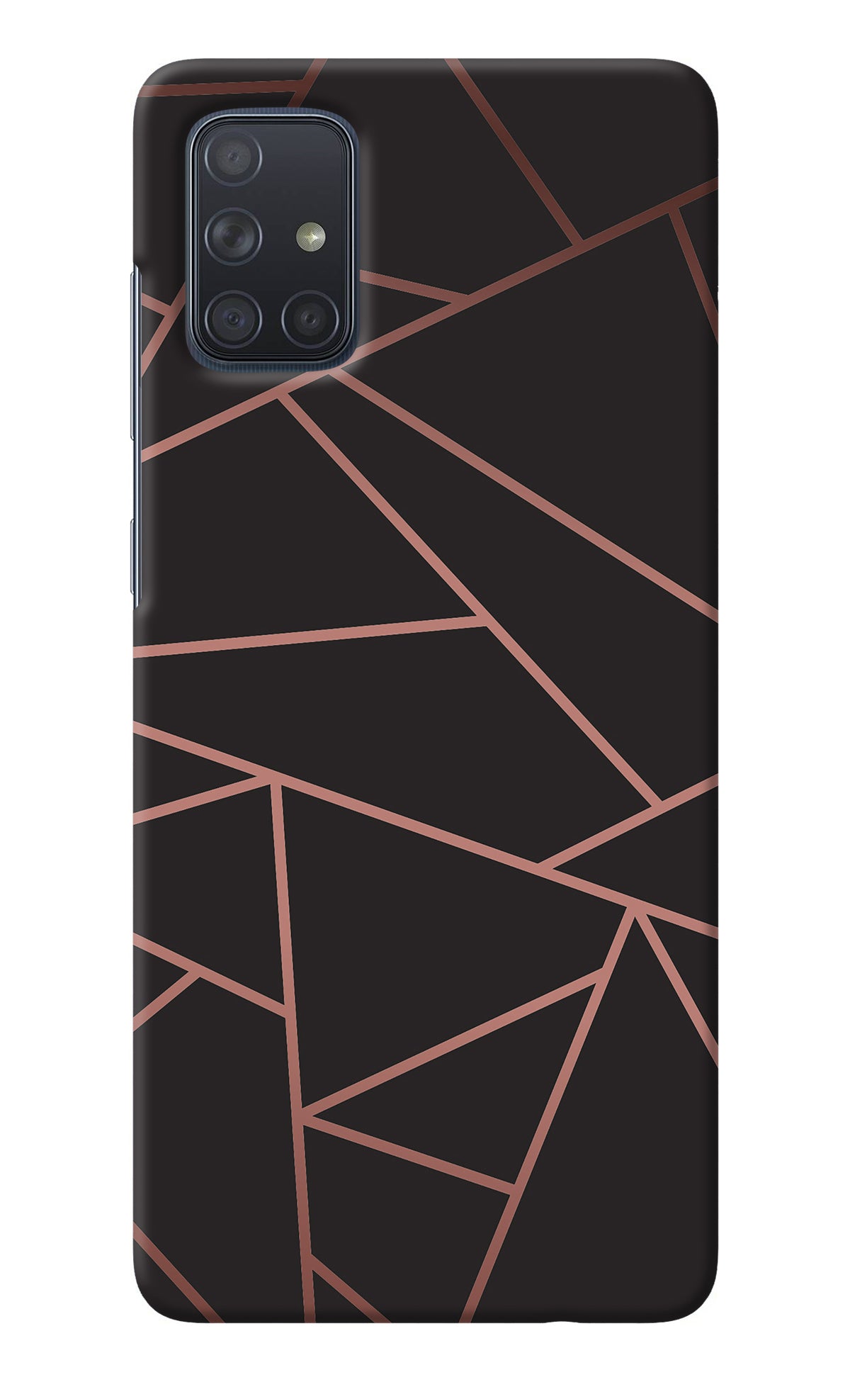 Geometric Pattern Samsung A71 Back Cover