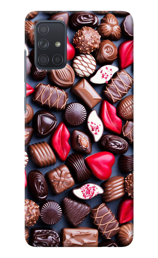 Chocolates Samsung A71 Back Cover