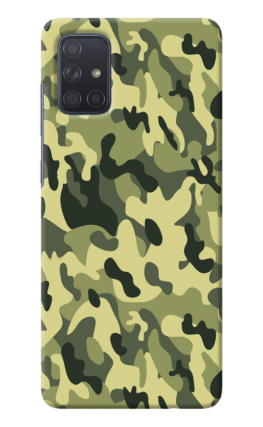 Camouflage Samsung A71 Back Cover