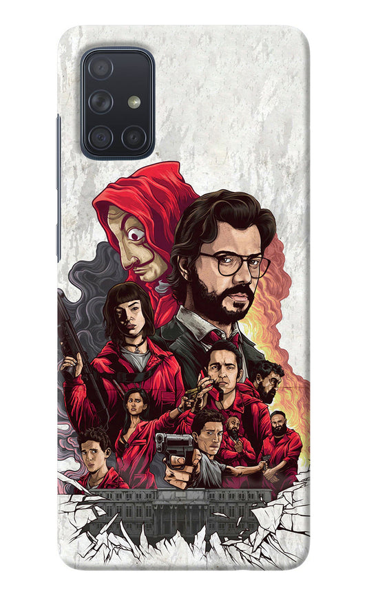 Money Heist Artwork Samsung A71 Back Cover