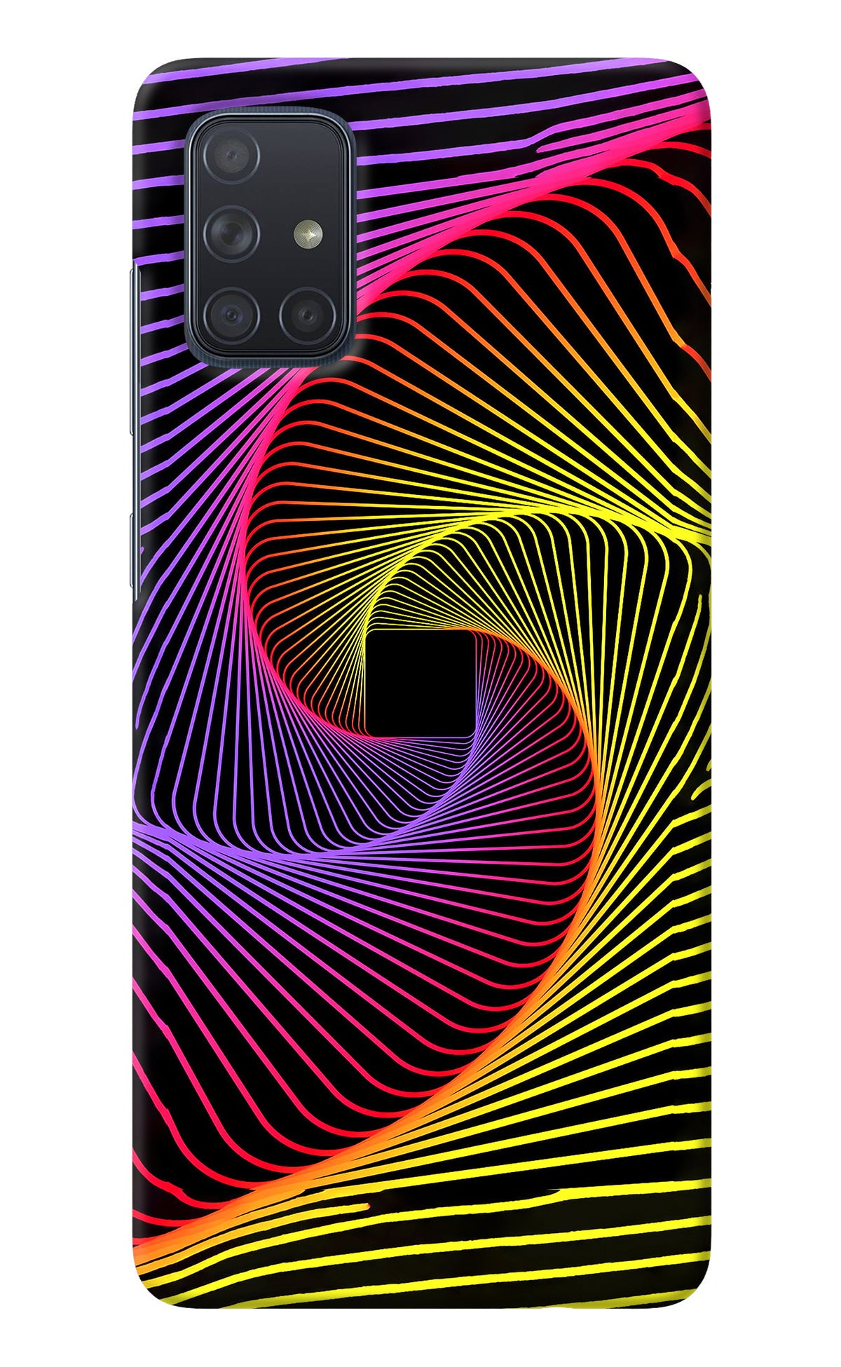 Colorful Strings Samsung A71 Back Cover