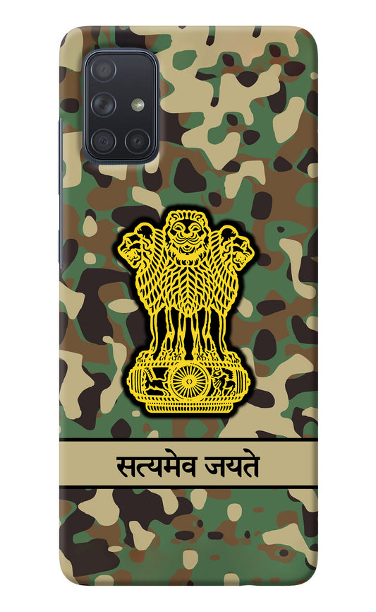 Satyamev Jayate Army Samsung A71 Back Cover