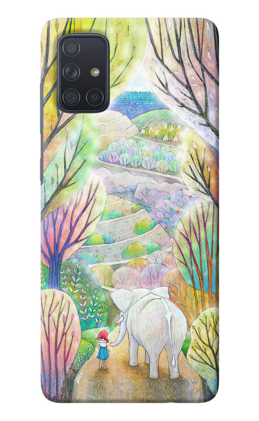 Nature Painting Samsung A71 Back Cover