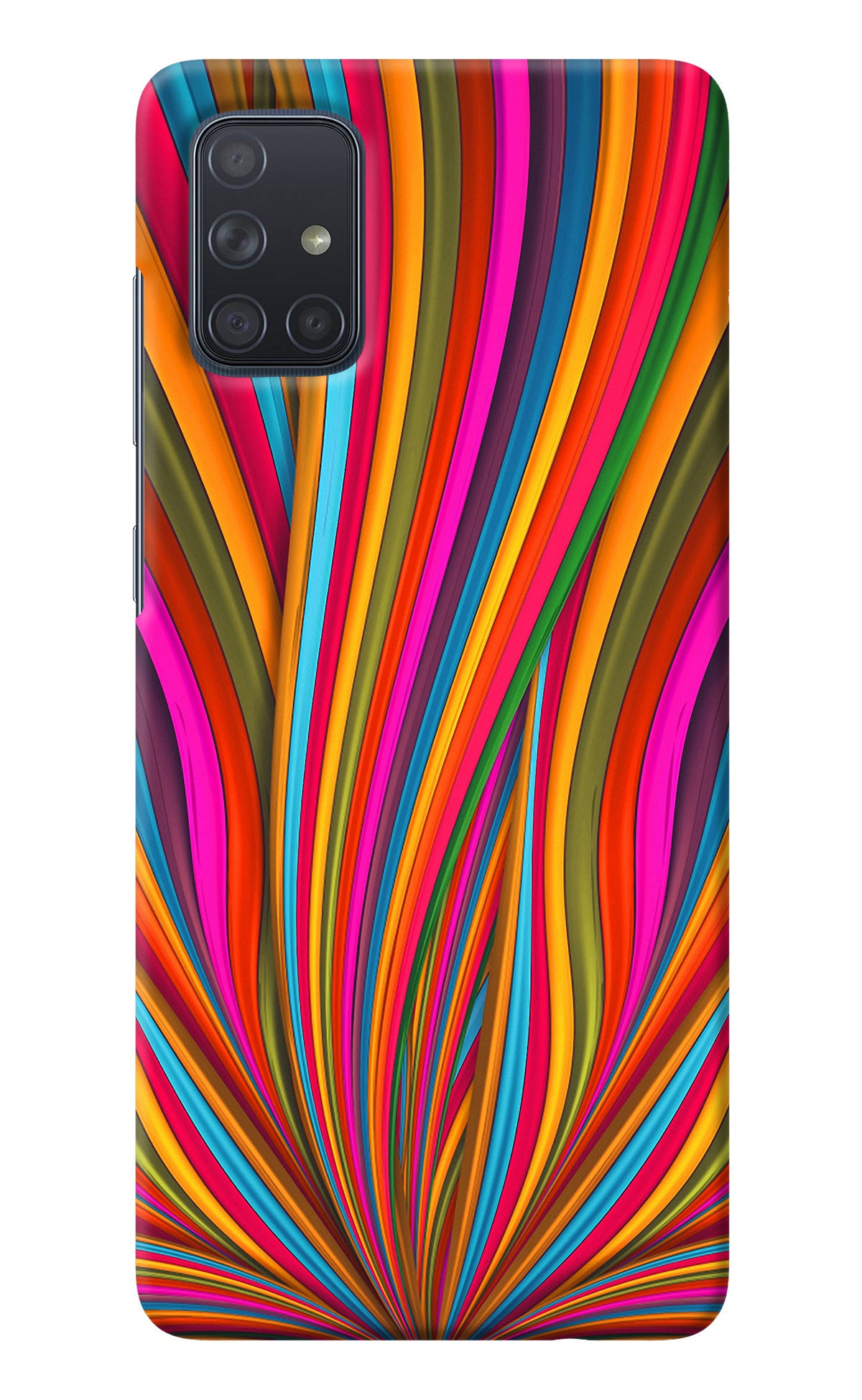 Trippy Wavy Samsung A71 Back Cover