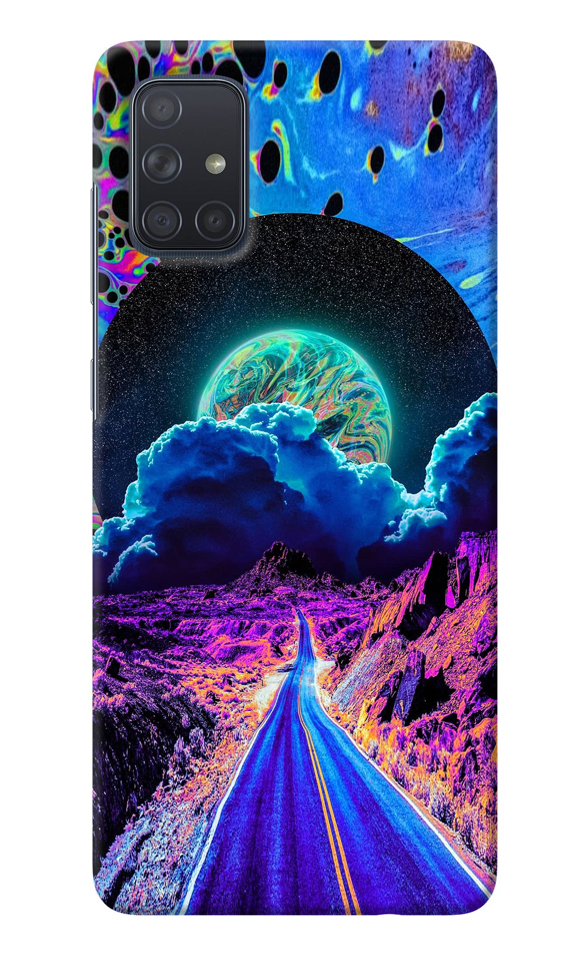 Psychedelic Painting Samsung A71 Back Cover