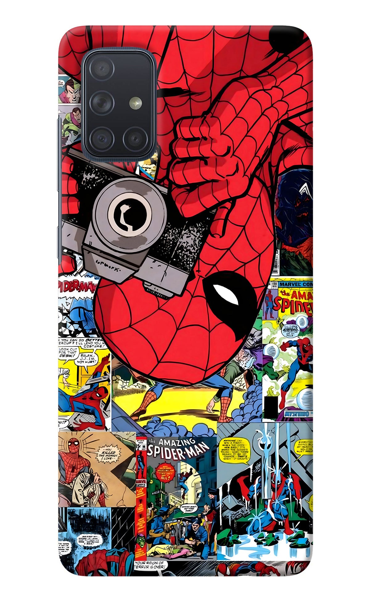 Spider Man Samsung A71 Back Cover