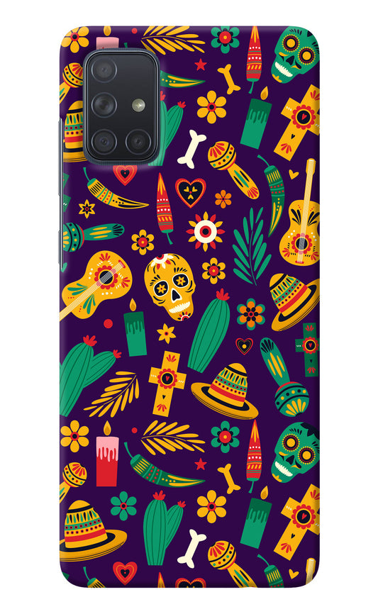 Mexican Artwork Samsung A71 Back Cover