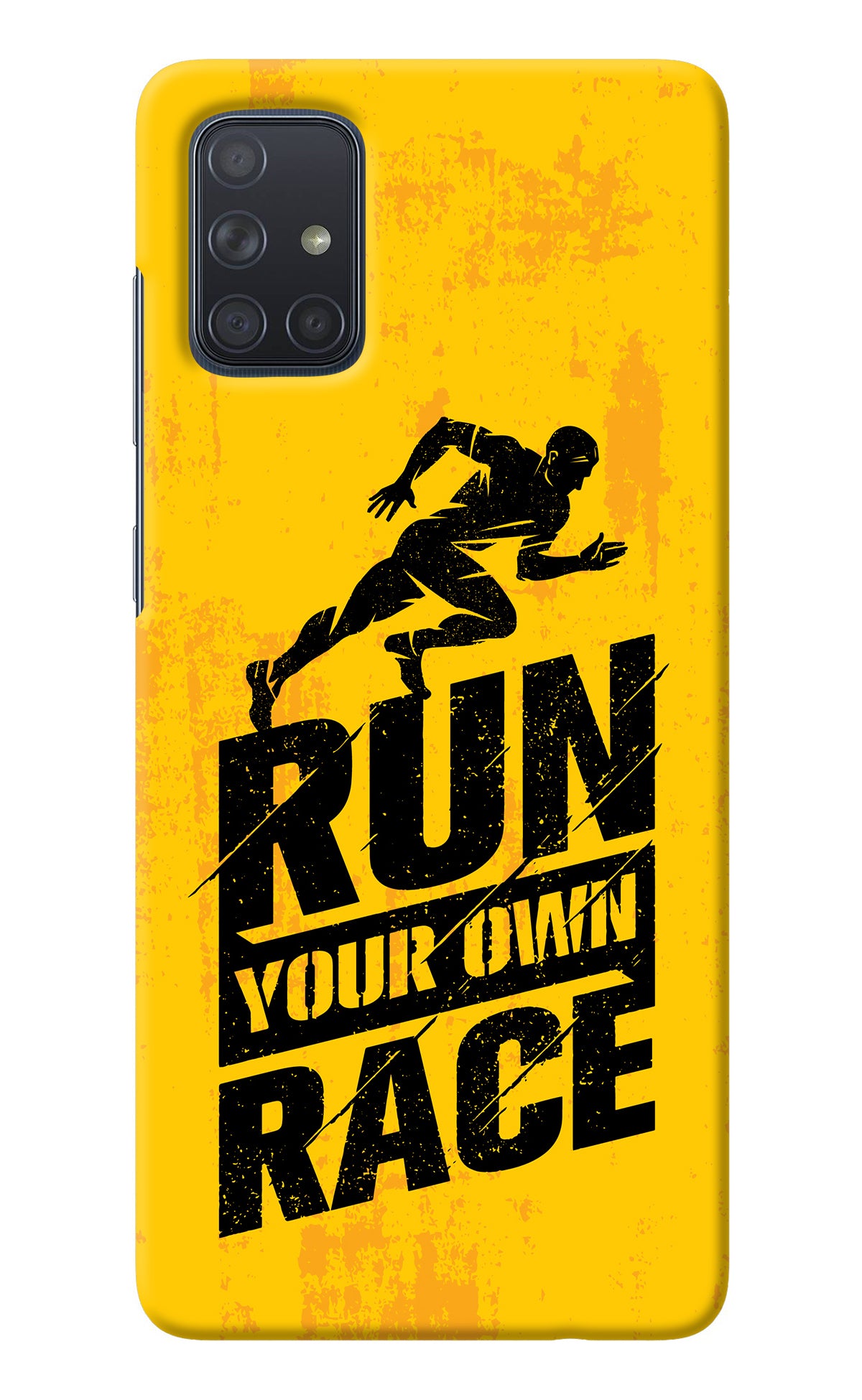 Run Your Own Race Samsung A71 Back Cover