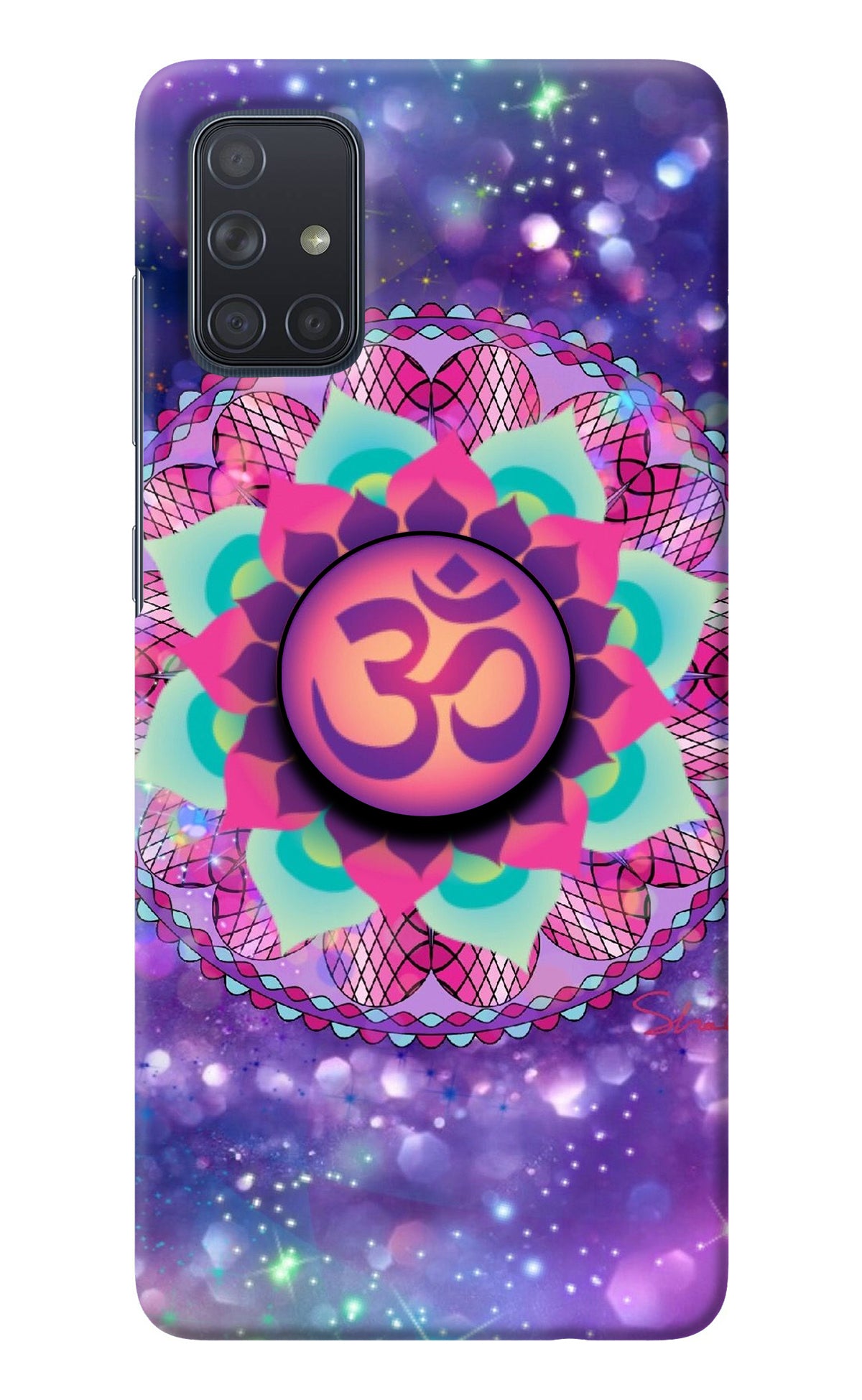 Om Purple Samsung A71 Pop Case