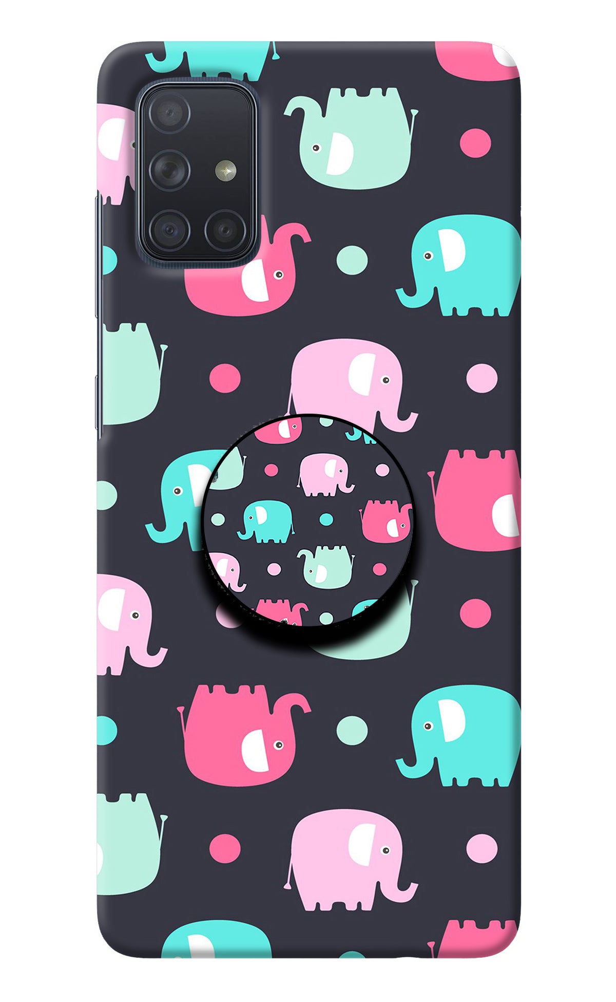 Baby Elephants Samsung A71 Pop Case