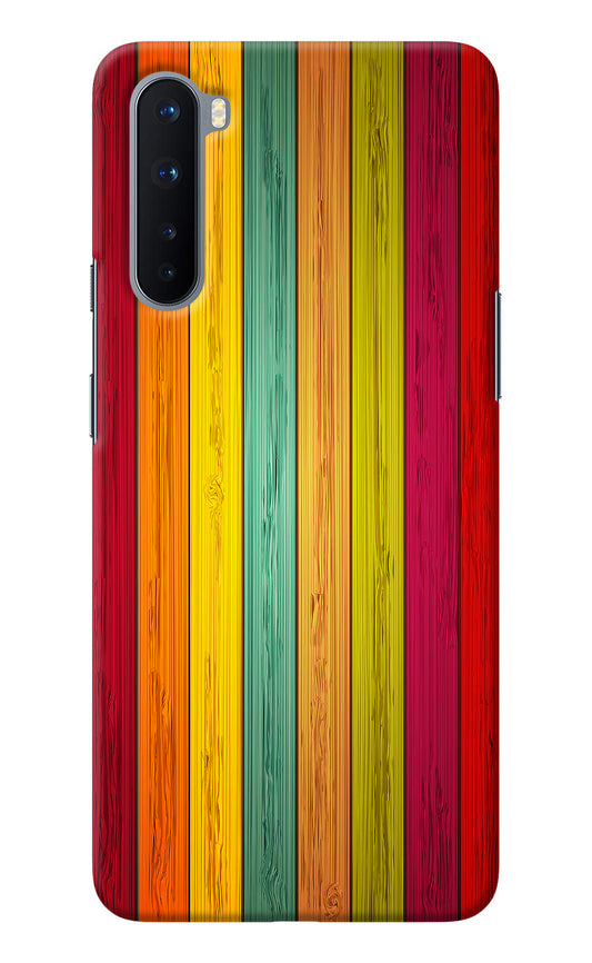 Multicolor Wooden Oneplus Nord Back Cover