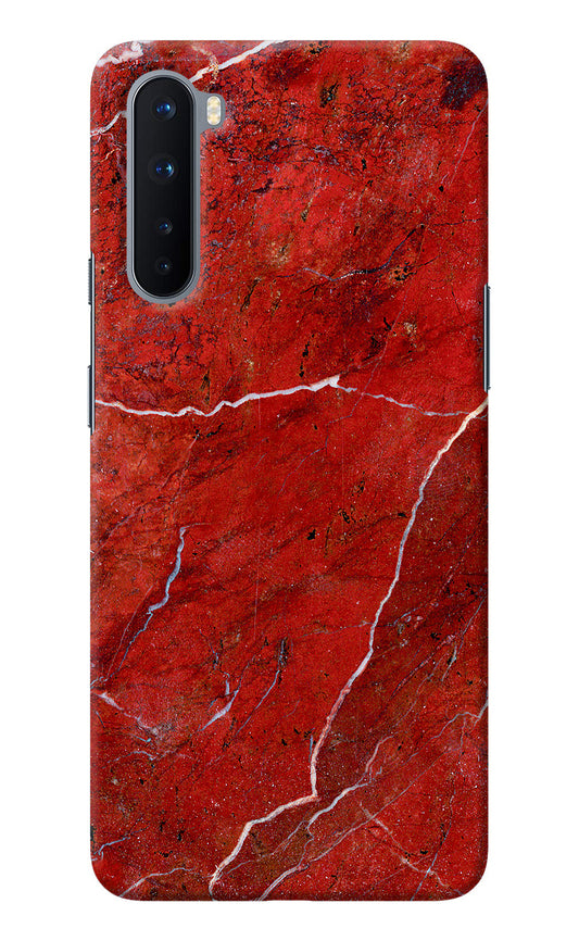 Red Marble Design Oneplus Nord Back Cover