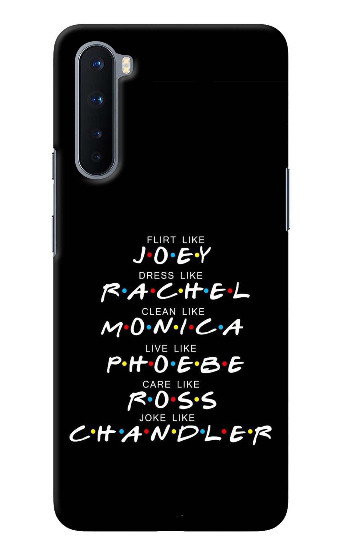 FRIENDS Character Oneplus Nord Back Cover