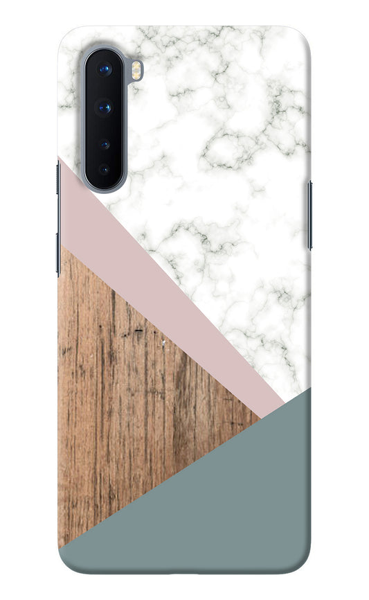 Marble wood Abstract Oneplus Nord Back Cover