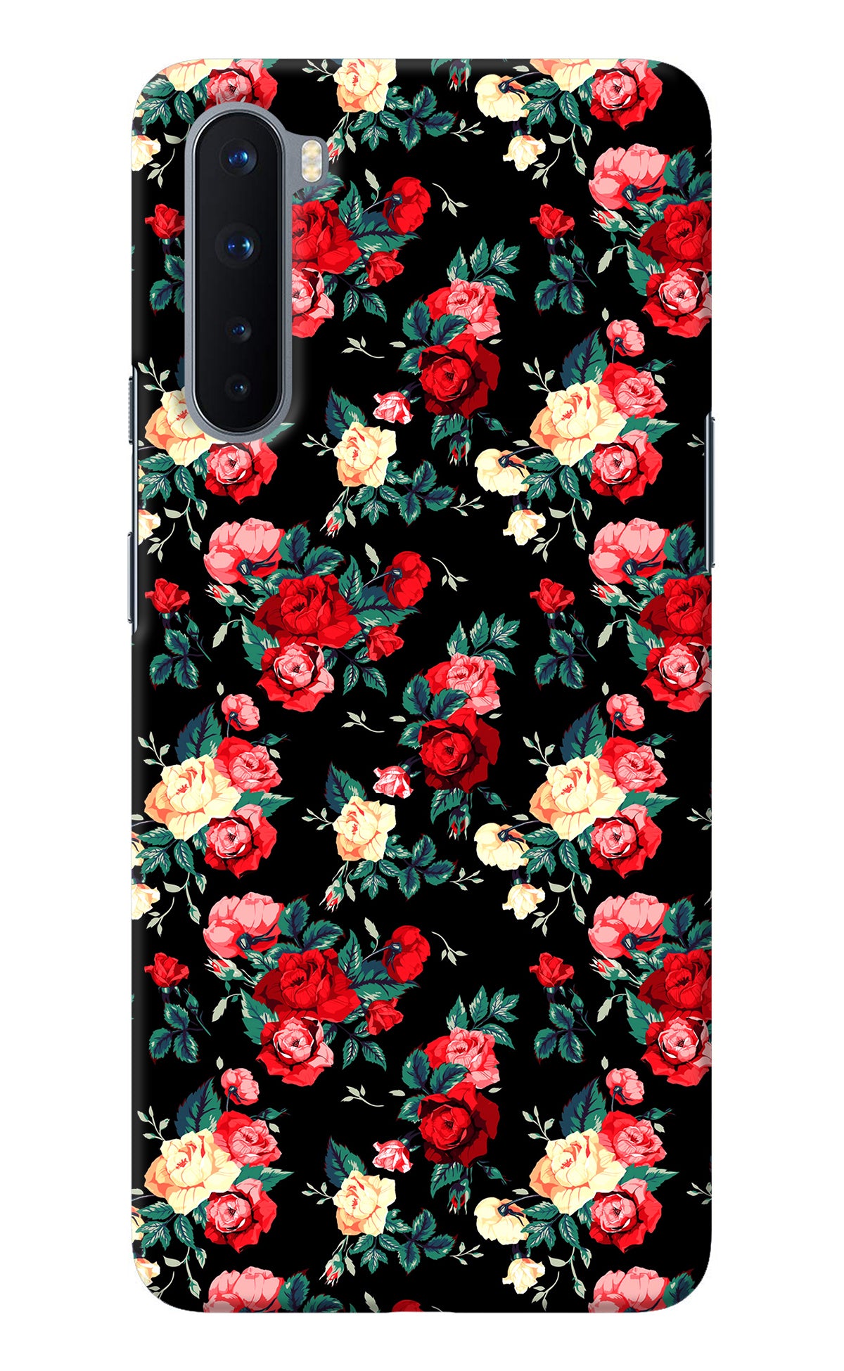 Rose Pattern Oneplus Nord Back Cover