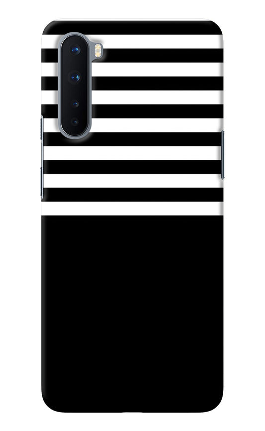 Black and White Print Oneplus Nord Back Cover