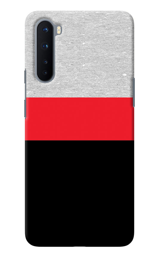Tri Color Pattern Oneplus Nord Back Cover