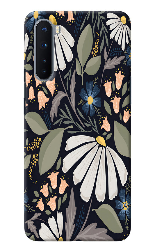 Flowers Art Oneplus Nord Back Cover