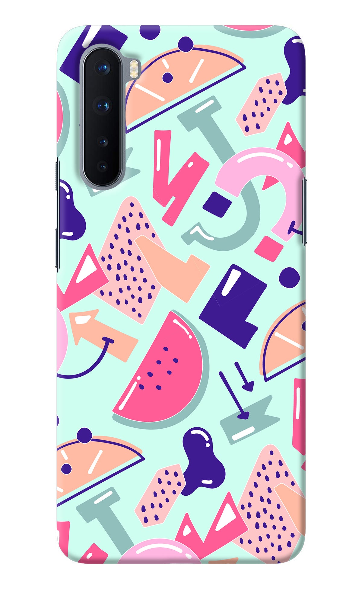 Doodle Pattern Oneplus Nord Back Cover