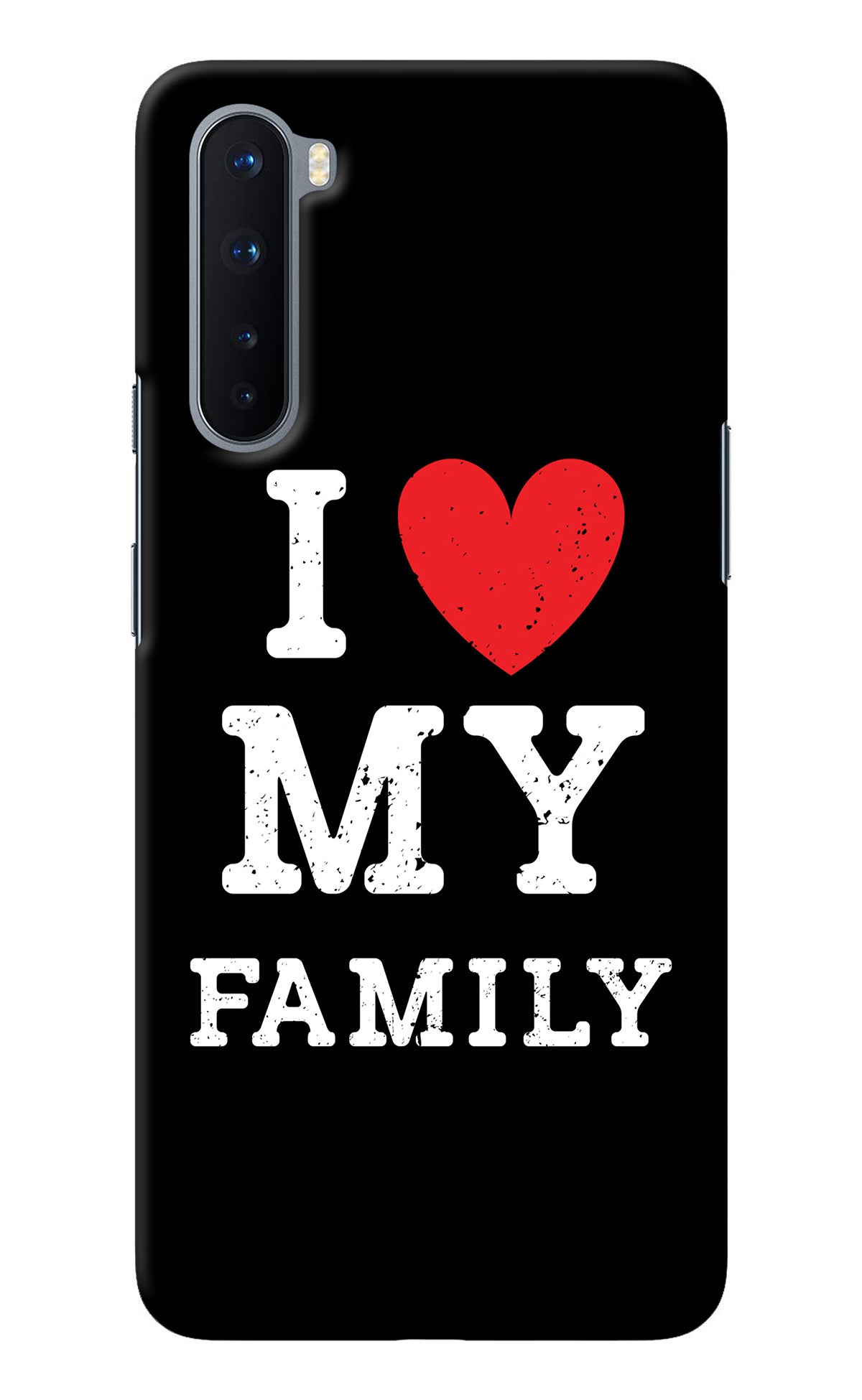 I Love My Family Oneplus Nord Back Cover