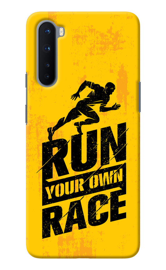 Run Your Own Race Oneplus Nord Back Cover