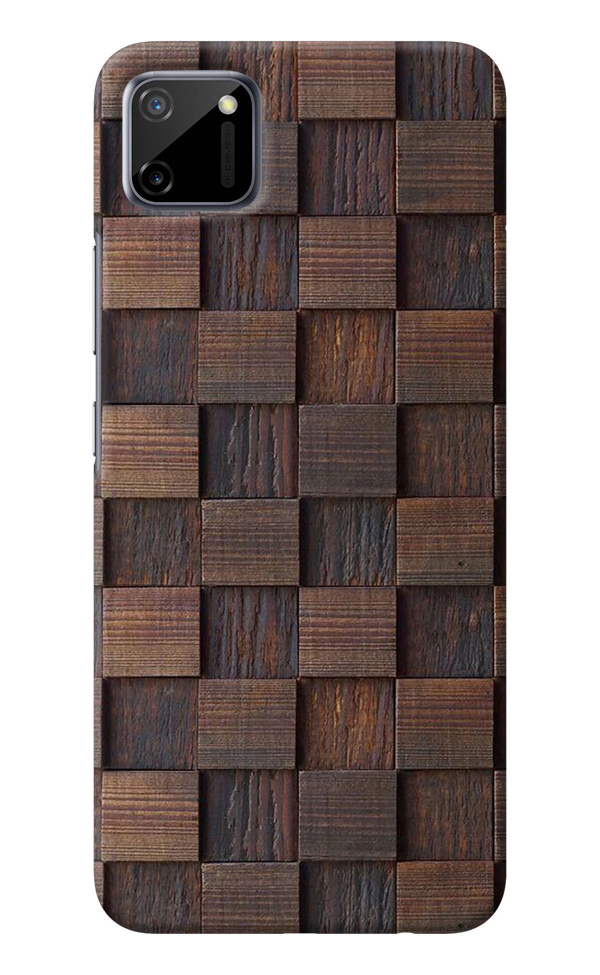 Wooden Cube Design Realme C11 2020 Back Cover