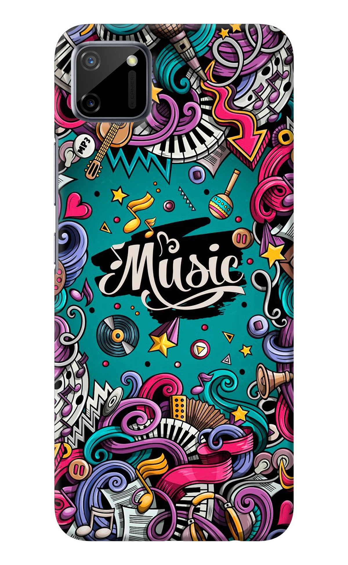 Music Graffiti Realme C11 2020 Back Cover