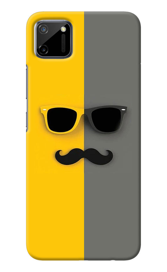 Sunglasses with Mustache Realme C11 2020 Back Cover
