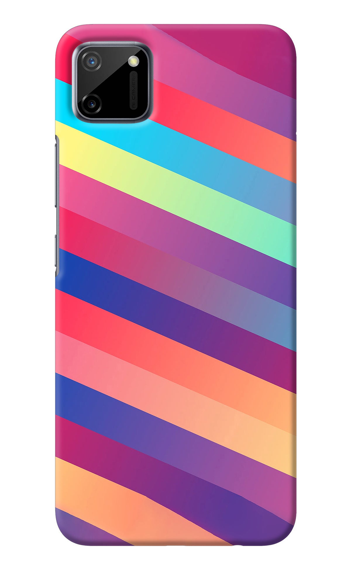 Stripes color Realme C11 2020 Back Cover