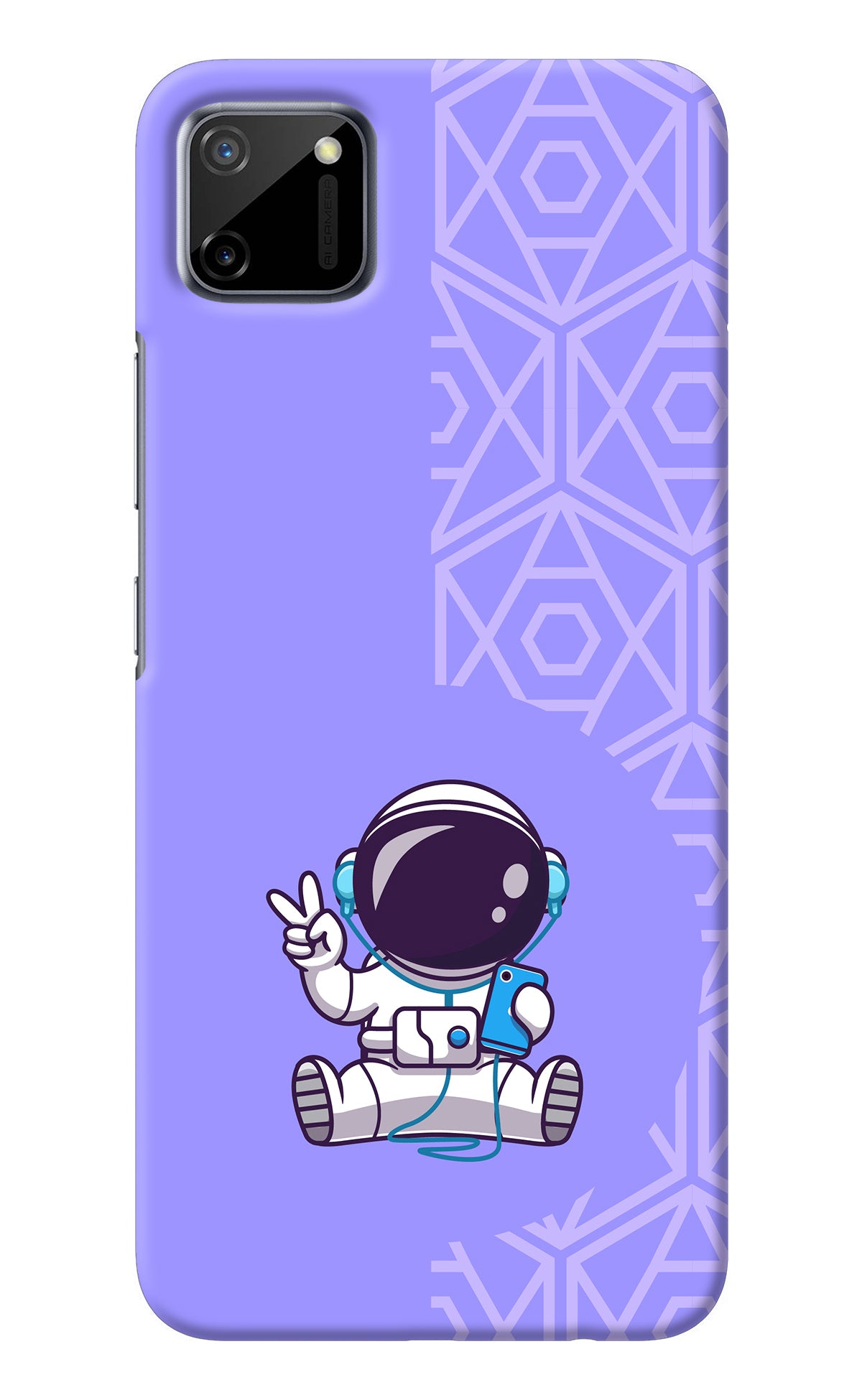 Cute Astronaut Chilling Realme C11 2020 Back Cover