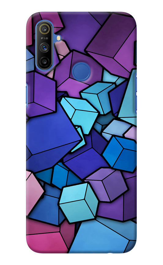 Cubic Abstract Realme Narzo 10A/20A Back Cover