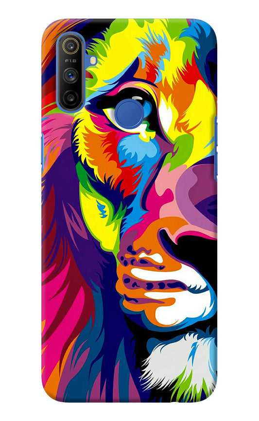 Lion Half Face Realme Narzo 10A/20A Back Cover