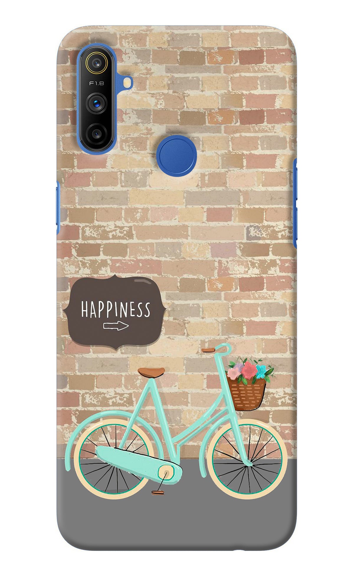 Happiness Artwork Realme Narzo 10A/20A Back Cover