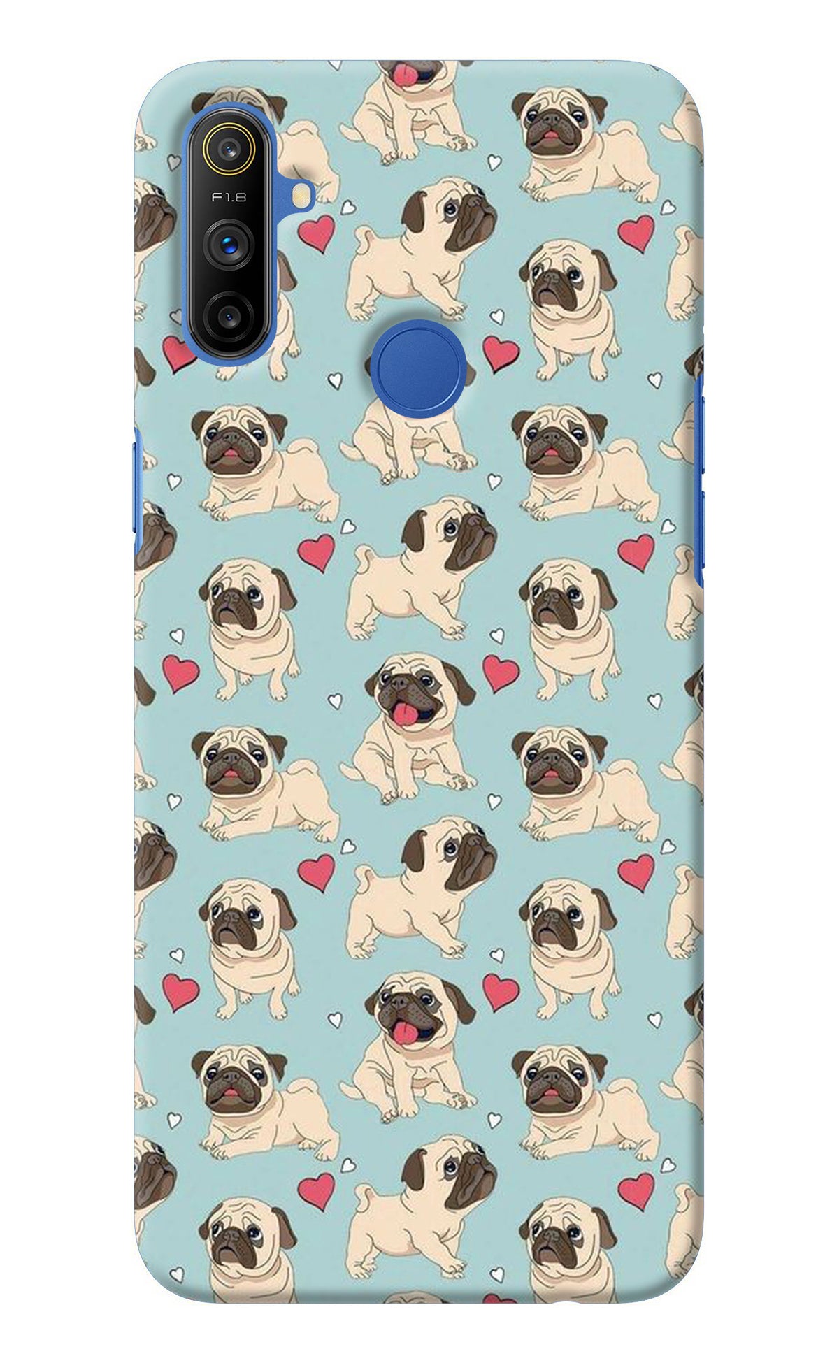 Pug Dog Realme Narzo 10A/20A Back Cover