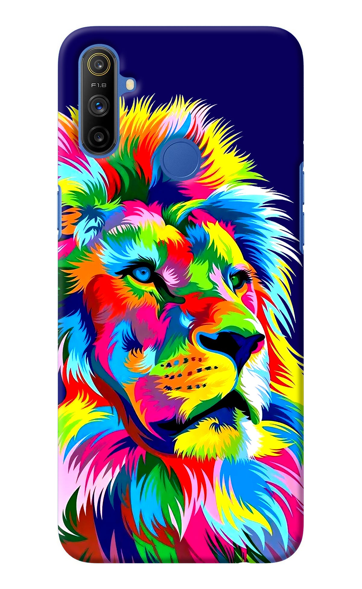 Vector Art Lion Realme Narzo 10A/20A Back Cover