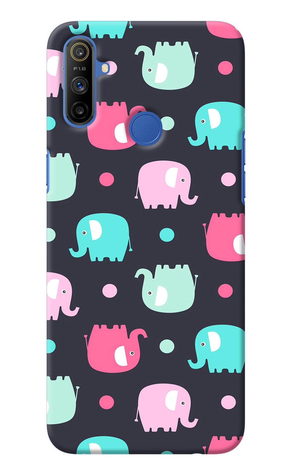 Elephants Realme Narzo 10A/20A Back Cover