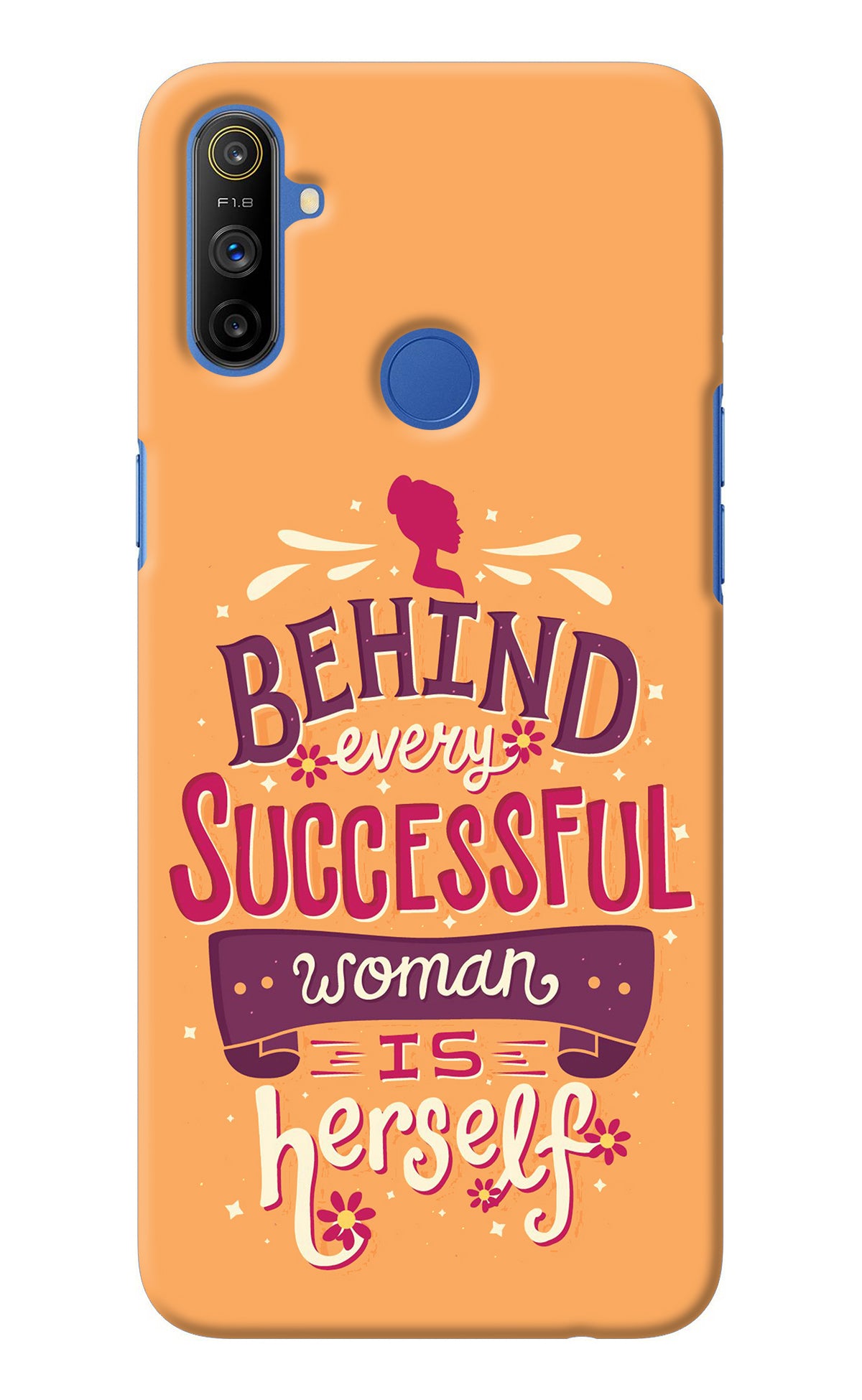 Behind Every Successful Woman There Is Herself Realme Narzo 10A/20A Back Cover