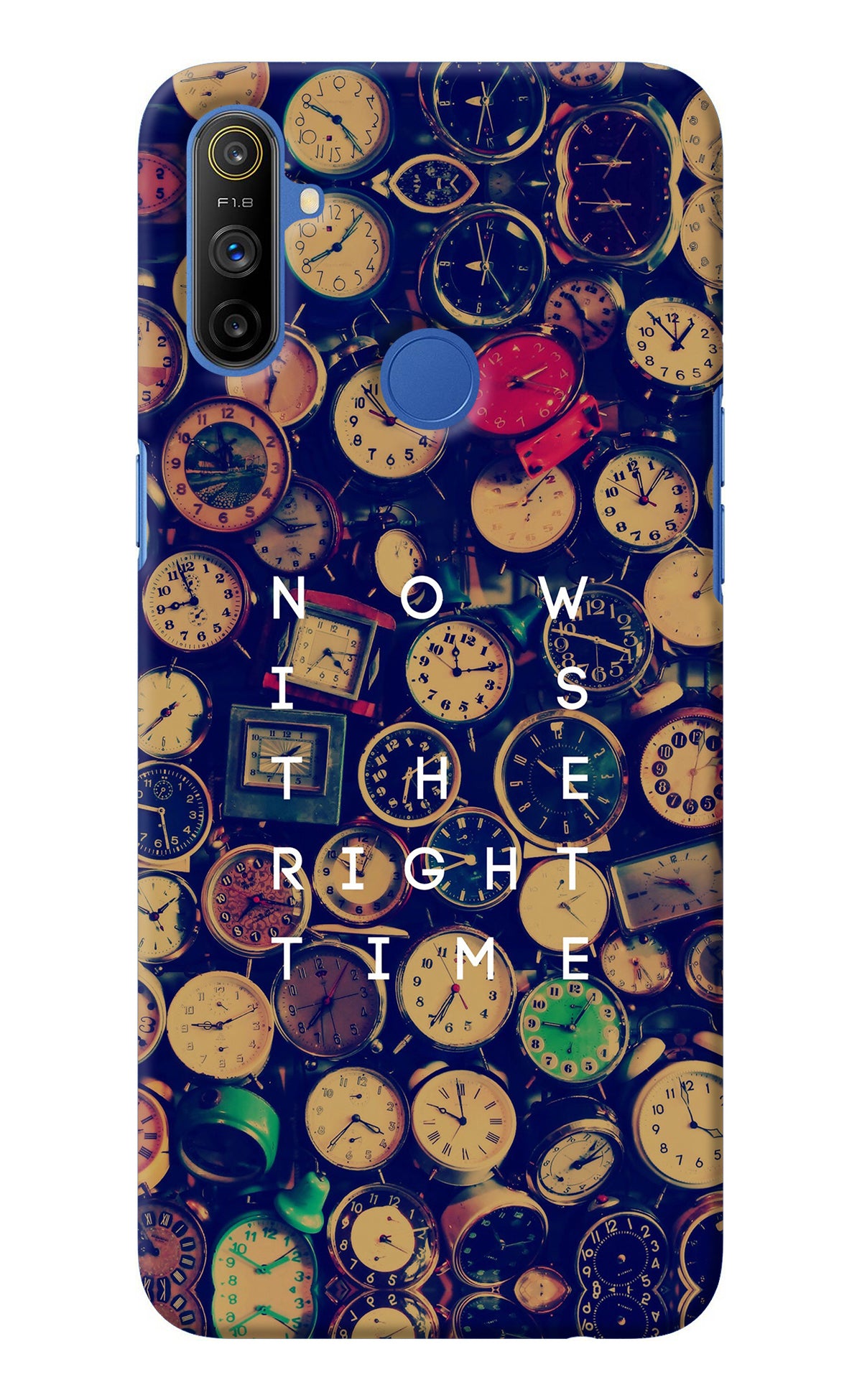 Now is the Right Time Quote Realme Narzo 10A/20A Back Cover