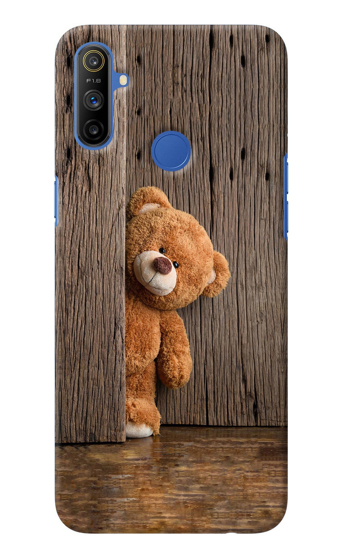 Teddy Wooden Realme Narzo 10A/20A Back Cover